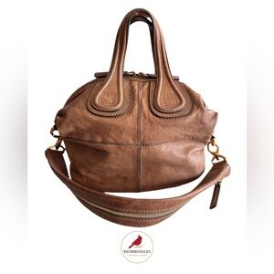 Givenchy Medium Nightingale Camel Lambskin Slouchy Satchel Bag | Mob Wife